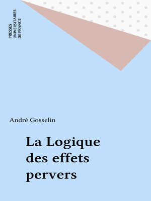 cover image of La Logique des effets pervers